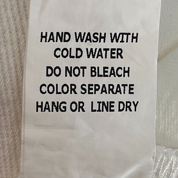 Honey Belle skirt asymmetrical Button Up White Denim Jean Size Large NWT - Picture 8 of 8